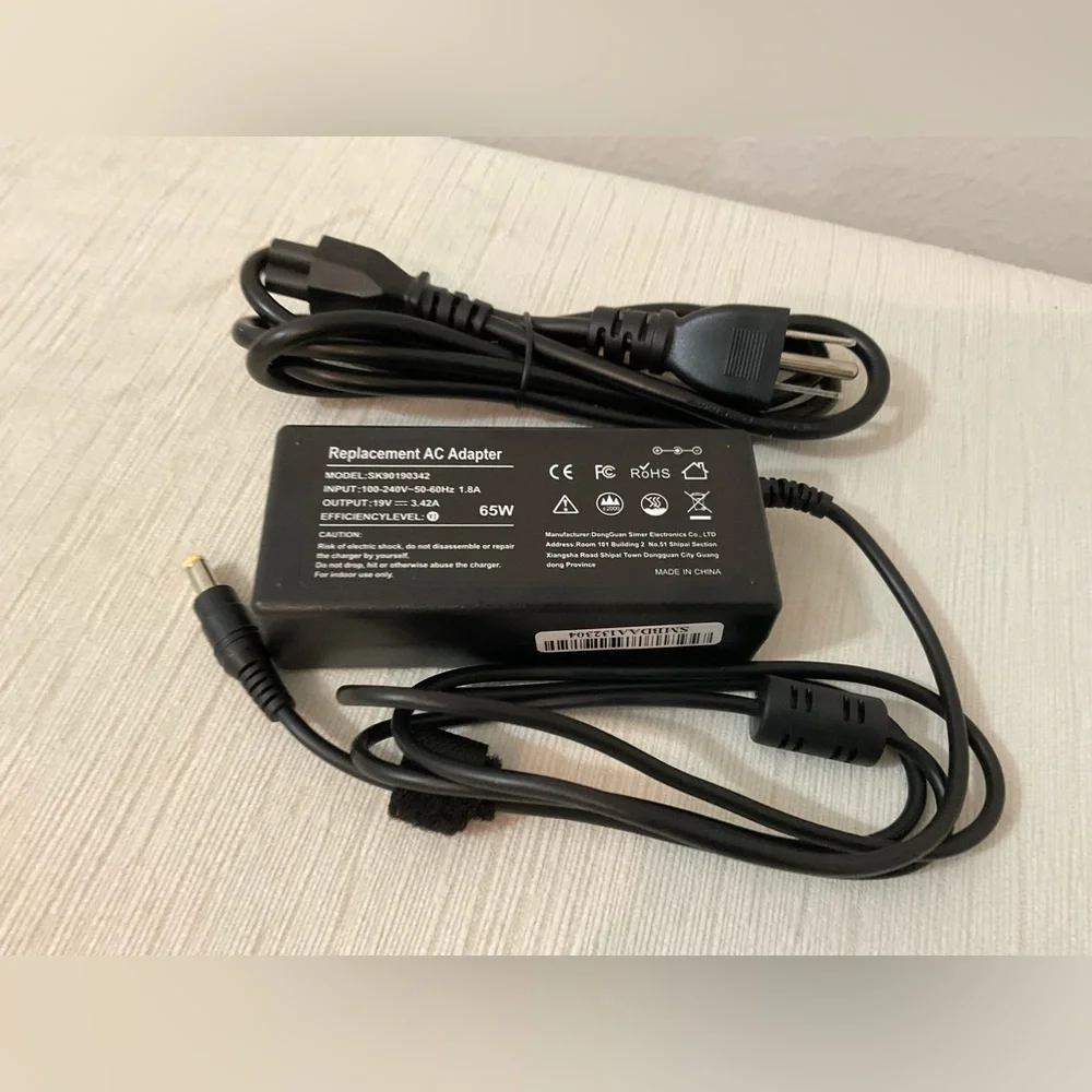 ⚡️HP⚡️New 65W 19V 3.42A AC Adapter charger Power Supply Cord for Acer Chromebook